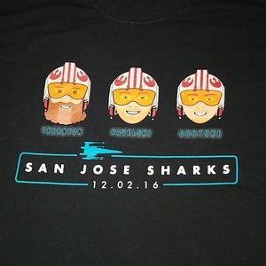 San jose sharks star wars night shirt sga xl